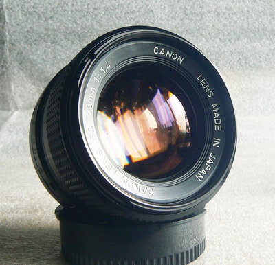 【悠悠山河】收藏級 Canon FD nFD 50mm F1.4 大光圈人像鏡 鏡組透亮 無刮無霉無霧無塵無斑