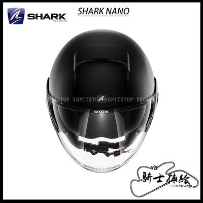 ⚠YB騎士補給⚠ SHARK NANO BLANK 素色 消光黑 KMA 半罩 3/4 安全帽 內墨片 眼鏡溝 通勤