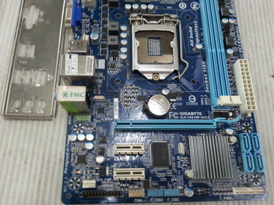 【 創憶電腦 】技嘉 GA-H61M-DS2  DDR3 1155腳位 主機板 附檔板 直購價 400元