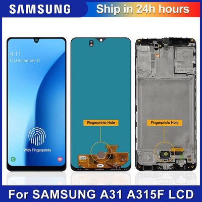 天極TJ百貨原廠Super AMOLED手機螢幕總成適用於三星Samsung Galaxy A31 A315 A315F 維修替換件
