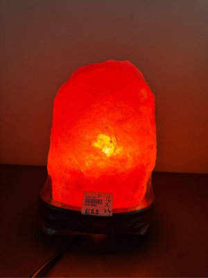 玫瑰鹽燈 5.5公斤 原圖實拍 實拍實賣 配 電線 燈泡