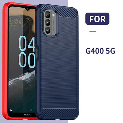 NOKIA 諾基亞 g400 矽膠套 5g 防震碳纖維後蓋適用於諾基亞 g400 5g 豪華磨砂手機殼