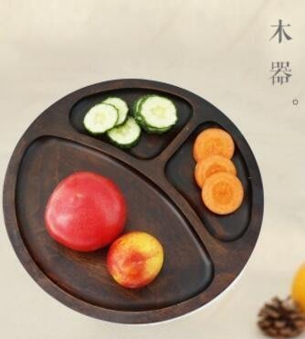 【熱賣精選】櫸木托盤餐盤甜點點心蛋糕盤子食物盤子    1489c