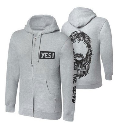 ☆阿Su倉庫☆WWE摔角 Daniel Bryan Respect The Beard Full-Zip Hoodie