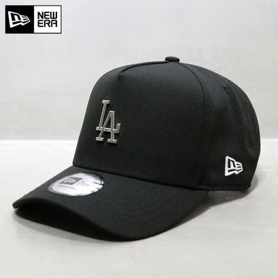NewEra帽子韓國代購高頂鴨舌帽道奇隊LA金屬標大頭圍MLB棒球帽潮