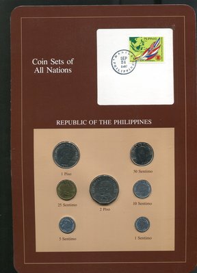 【套幣】Philippines 菲律賓1983-87年，7枚一套，all nation set 系列 #191241
