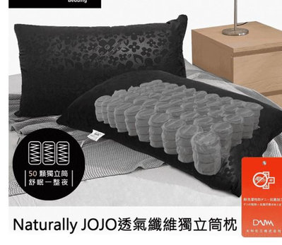 【Naturally JoJo】透氣纖維高彈力50顆獨立筒枕