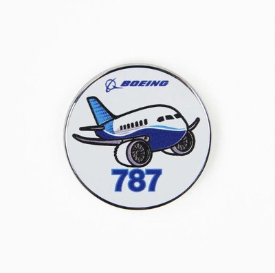 官方 波音 Boeing 787 飛機 Q版胸針 Pin
