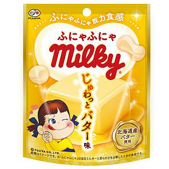 +東瀛go+ 不二家 Milky 奶油風味牛奶糖 36g 牛奶糖 軟糖 使用北海道奶油 FUJIYA 日本原裝
