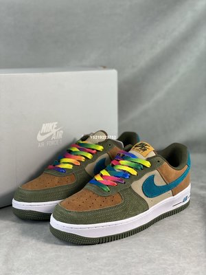 Nike Air Force 1 GS “Toasty”】墨綠 拼接  休閒鞋 男女鞋 DO5215-331