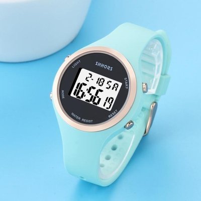熱銷 兒童手錶男孩女孩學生電子錶 LED女童運動防水夜光錶 果凍手錶潮