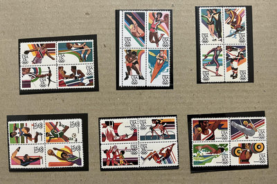 1983-1984全新 美國紀念84年奧運郵票24全   奧運郵票  美國郵票