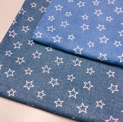 豬豬日本拼布 星星 二重紗二層紗布料材質