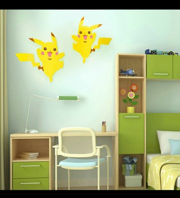 神奇寶貝 Pokemon GO 寶可夢 壁貼 立體壁貼 壓克力壁貼 壓克力 立體 卡通 小孩房 嬰兒房 佈置 居家小物