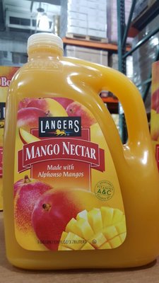 LANGER'S 芒果果汁飲料 每瓶3.78公升-吉兒好市多COSTCO代購