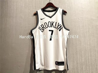 凱文·杜蘭特(Kevin Durant) NBA布魯克林籃網隊 熱轉印款式 球衣 7號 白色