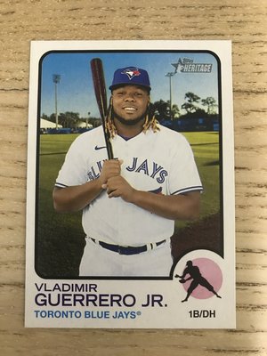 MLB Vladimir Guerrero jr. 2022 topps heritage 球員卡 多倫多藍鳥隊