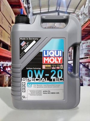 『油工廠』LIQUI MOLY SPECIAL TEC V 0w20 高效能合成機油 Volvo VCC C5 5L