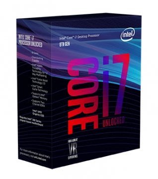 【捷修電腦。士林】INTEL 盒裝Core i7-8700K(盒裝)  $ 13990