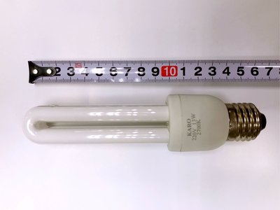 【築光坊】全新 2U 13W 螢光燈管 燈泡 220V 2700K 黃光 E27 2U燈管 非( 螺旋燈管23W )