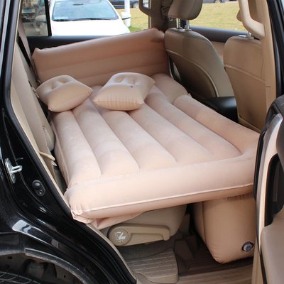 車載充氣床墊 SUV后備箱充氣床 睡墊汽車后排坐墊護頭擋植絨車床