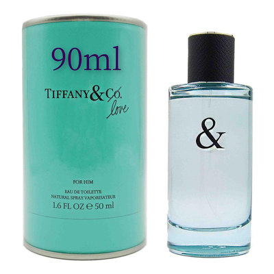 TIFFANY & CO LOVE FOR HIM 愛語男性淡香水90ml，平輸，市價4300元，下單前請先詢問貨量