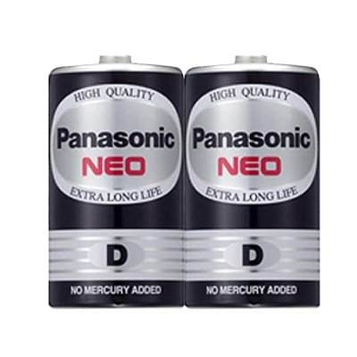 【國際牌Panasonic】碳鋅電池1號D電池2顆裝(R20NNT/1.5V黑錳電池/乾電池/公司貨)