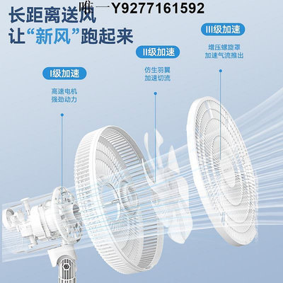 落地扇美菱新款電風扇家用落地扇大風力立式風扇強力臥室平面搖頭扇 免運