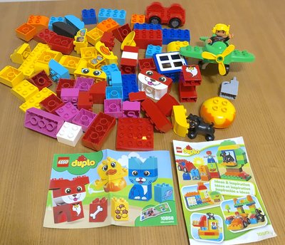 樂高 LEGO 得寶系列duplo 10858+10571我的第一套拼圖寵物 多合一 益智積木組合玩具 +小小飛行員飛機