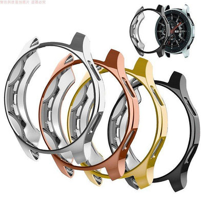 A適用三星Gear S3百年老店 先鋒電鍍殼Galaxy watch46mm42mm智能手錶保護套