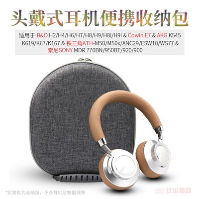 適用B&amp;O Beoplay H9i H9頭戴式耳機包 H4 H6 H7 H8 H8i收納盒