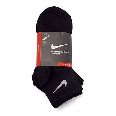 小阿姨shop Nike 基本款3包裝短襪 SX4706-001