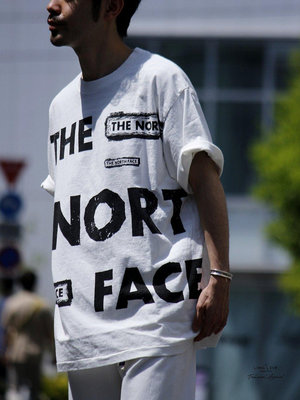 UU代購#正品THE NORTH FACE紫標 5.5oz H/S Graphic Tee日產短袖T恤22SS