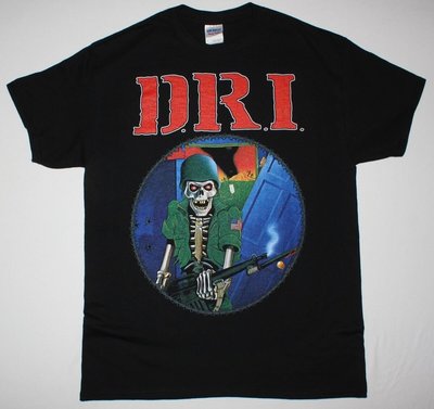 H美國進口正品滑板搖滾樂團T恤 D.R.I. 硬核龐克跑步始祖 THRASH METAL短袖衣服男女鞋滑板面輪吋DRI