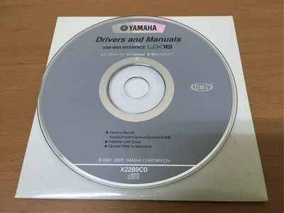 [偉仔的狗窩] 山葉 YAMAHA UX16 USB TO MIDI 轉接線 驅動程式 CD