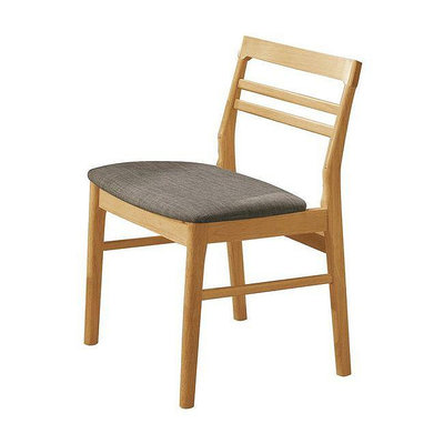 【HB510-02】柏德原木灰布餐椅