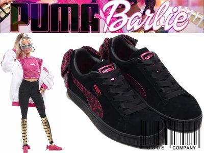 =CodE= PUMA SUEDE CLASSIC X BARBIE 麂皮休閒鞋(黑)366337-01 芭比娃娃 預購