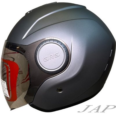 《JAP》GRS GA649 半罩式 安全帽 新素色 平法灰 全可拆 超輕量