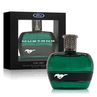 HUAHUA香水美妝 FORD MUSTANG 福特野馬 美式傳奇綠鑽男性淡香水 100ml【全新正品】