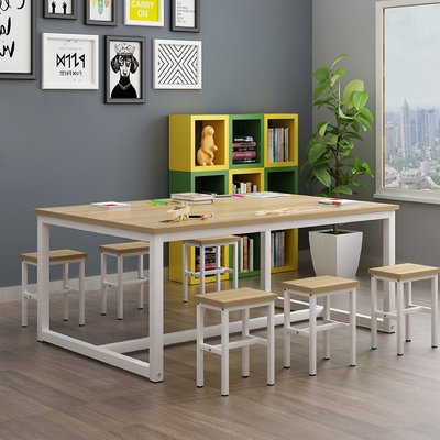 (120×60)約書亞拉桿會議桌 學生課桌 洽談桌 培訓桌 補習桌 繪畫教室桌 閱讀桌