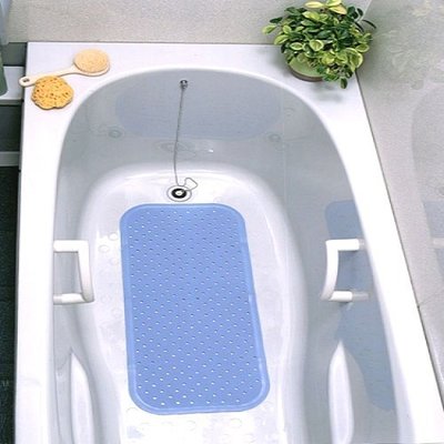 【現貨‧免運‧附發票】日本WAISE浴缸專用大片止滑墊(水藍色)