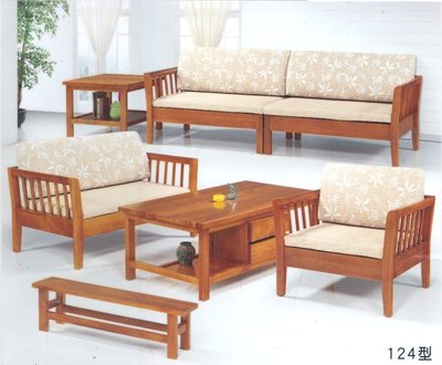 ~*麗晶家具*~南檜124型木組椅 板組椅  實木組椅 木沙發