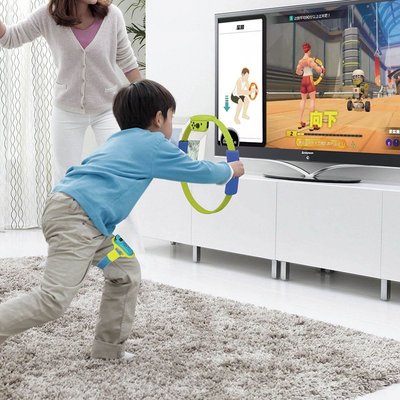 SUMEA 【新店促銷】「」Switch健身環兒童版 原裝晶片 含腿帶 Ring Fit mini體感運動 兒童迷你健身環