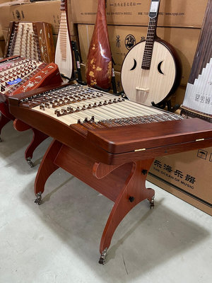 【二手】北京星海紅木揚琴樂器8623型素面典雅款，此琴采用大果紫檀制16878【元明清古玩】古董 老貨 擺件