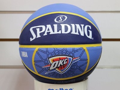 (布丁體育)SPALDING 斯伯丁籃球 NBA 隊徽球系列 雷霆隊 (SPA83165)另賣 nike molten