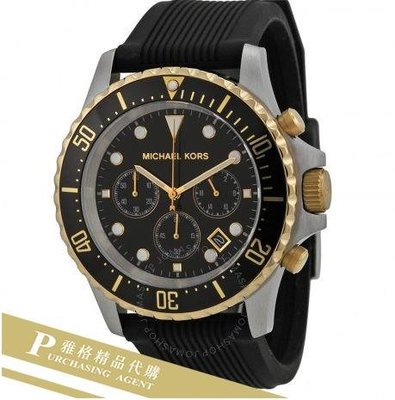 雅格時尚精品代購Michael Kors MK8365 歐美型運動風手錶 橡膠錶帶 多功能腕錶 美國正品