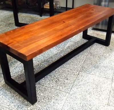 [ 原木椅腳，非鐵腳 ] 台灣製造，工業風原木長椅/戶外長椅/餐桌長椅