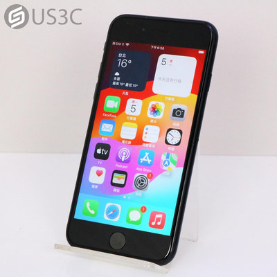 【US3C-高雄店】台灣公司貨 Apple iPhone SE 3 128G 黑色 4.7吋 Touch ID UCare保固六個月