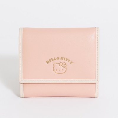雨傘牌 包包【永和維娜】Kitty 聯名 皮夾 真皮 短夾 Fresh系列 粉色 431-0401-12-2