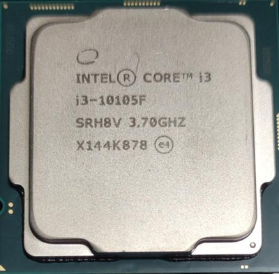Intel i3-10105F 3.7G/無內顯/1200 4核/8緒(i3-10100 i3-10100F參考)